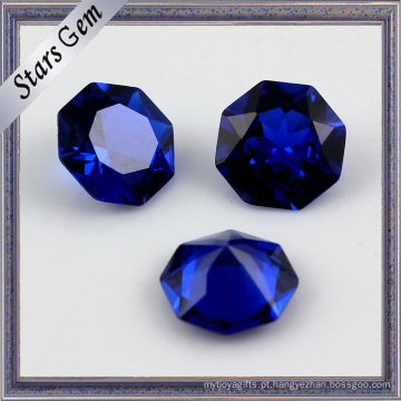 Especial Forma Deep Blue Sapphire Syntetic Gemstone